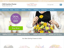 Tablet Screenshot of cliffgardenflowers.com
